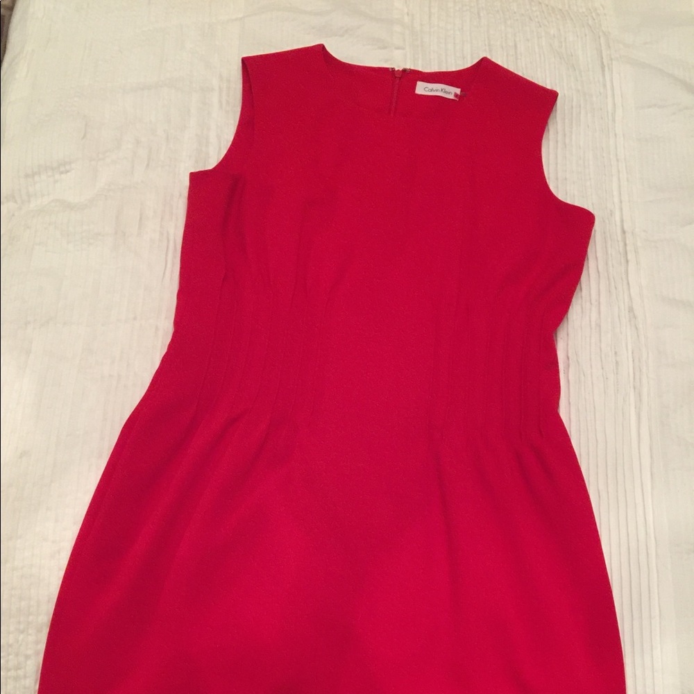 Calvin Klein Career Dress - Red
